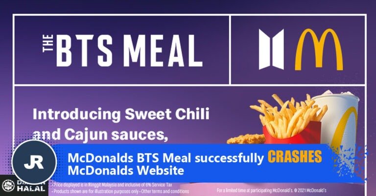 BTS Meal crashes website