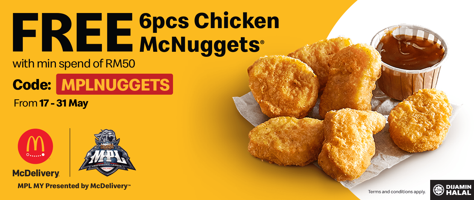 McDonald's Promotion! Free 6 pcs McNuggets - JR Sharing