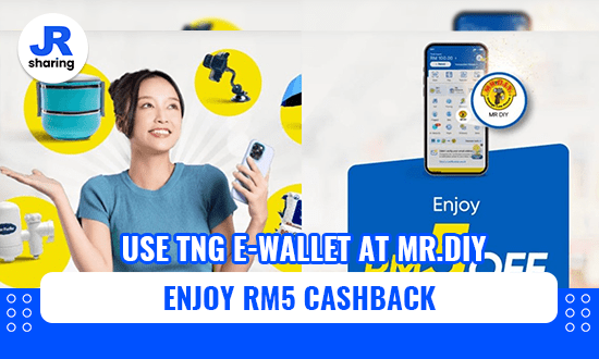 MR DIY – Spend Up To RM40 With TNG e-Wallet To Get RM5 Cashback!