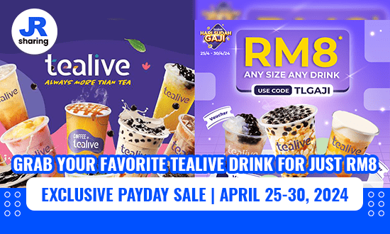 Tealive’s Pay Day Deal: Any Drink, Any Size At RM8 Only