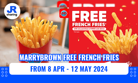 Get FREE French Fries At Marrybrown From 8 – 12 April