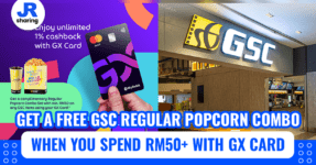 GSC: Get A FREE Regular Popcorn Combo with GX Bank!