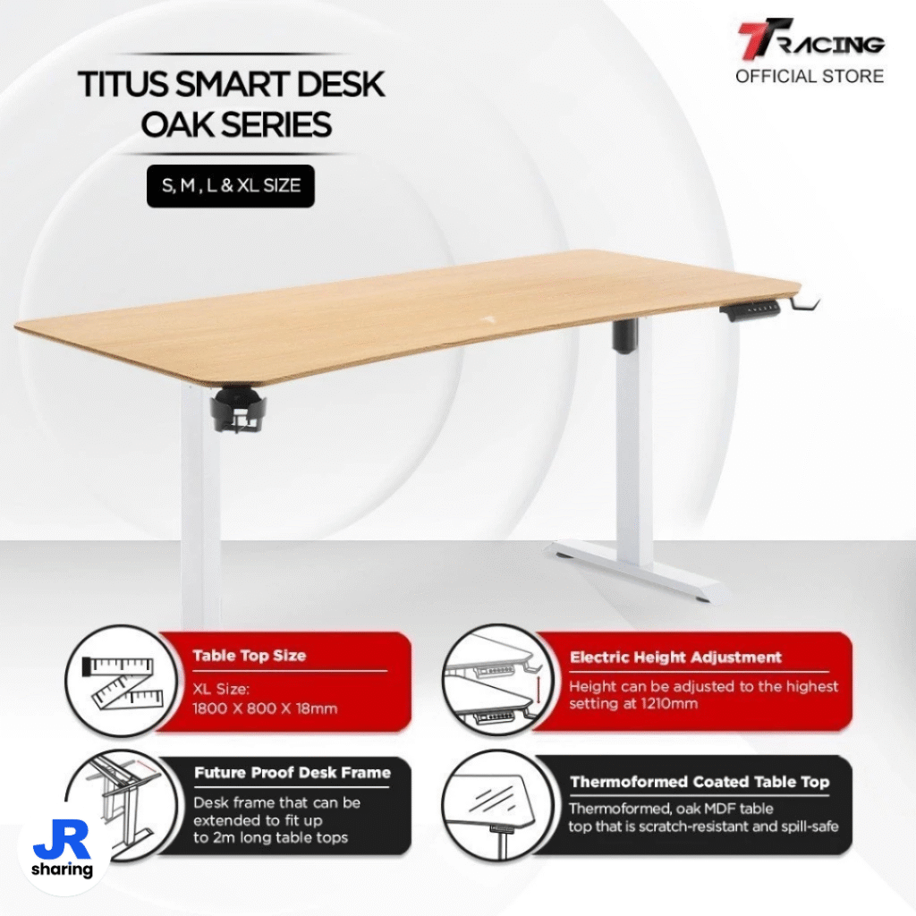 Titus Smart Desk Oak Series