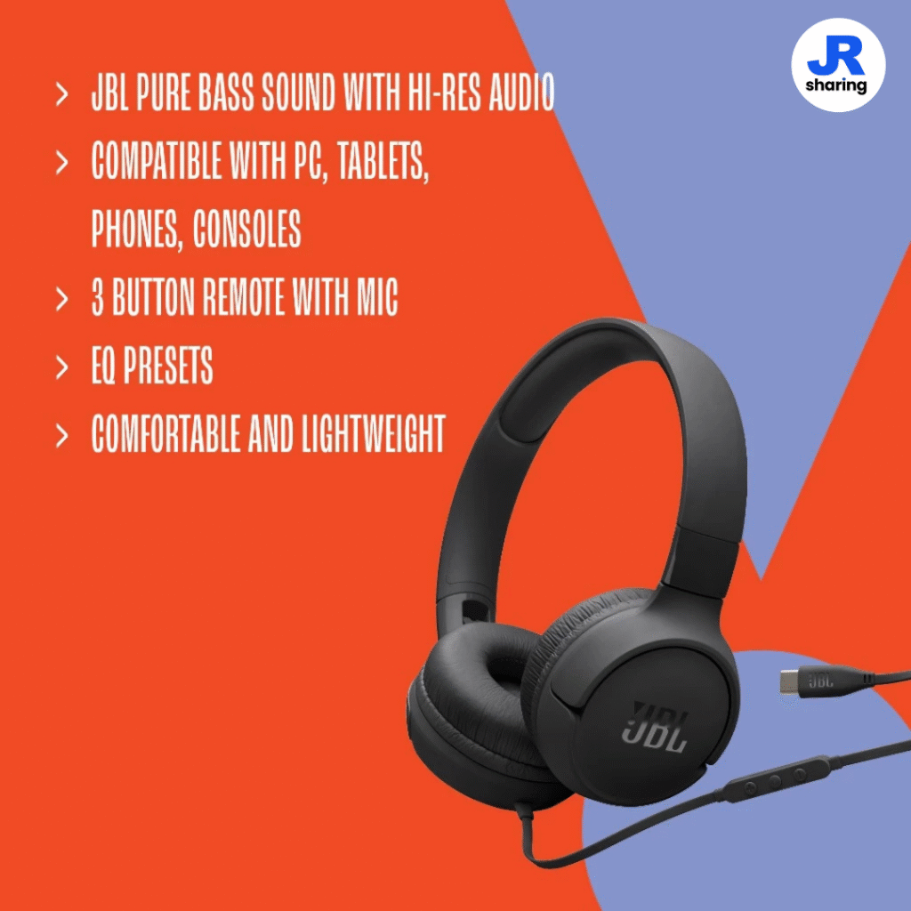 JBL Tune 520C USB-C Headphones advantages